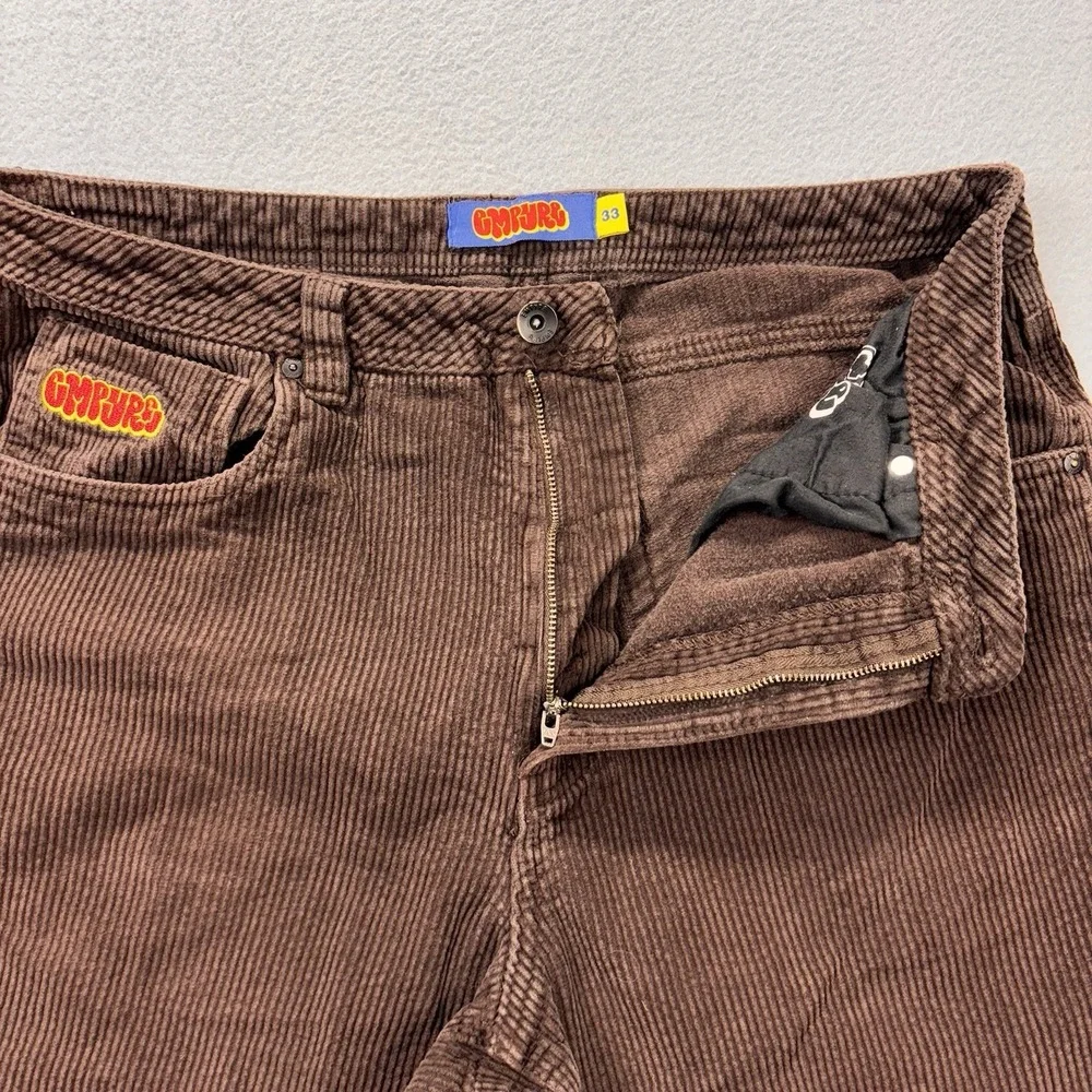 Empyre Corduroy Pants Mens‎ 33x28 Relaxed Fit Brown Skater Streetwear Baggy Y2K